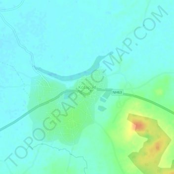 Kotapad topographic map, elevation, terrain