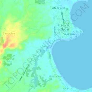 Ariman topographic map, elevation, terrain