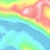 North Pacific topographic map, elevation, terrain