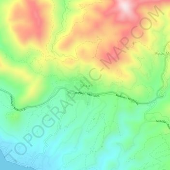 Elika topographic map, elevation, terrain