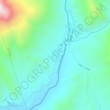 Diz topographic map, elevation, terrain