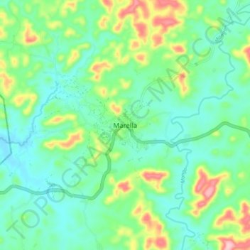 Marella topographic map, elevation, terrain