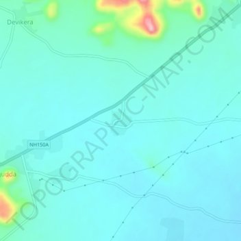 Arakera topographic map, elevation, terrain