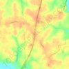 Athens topographic map, elevation, terrain