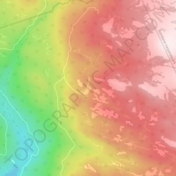 Venåssætra topographic map, elevation, terrain