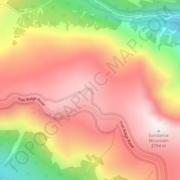 Tundra Communities Trail topographic map, elevation, terrain