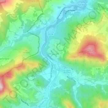 L'Espinet topographic map, elevation, terrain