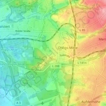 Dunkelnberg topographic map, elevation, terrain