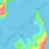 Eastern Channel Pile Light topographic map, elevation, terrain