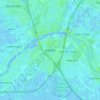 Vianen topographic map, elevation, terrain