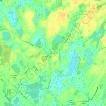 Wenham topographic map, elevation, terrain