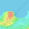 Algiers topographic map, elevation, terrain