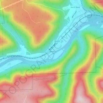 Farwell topographic map, elevation, terrain