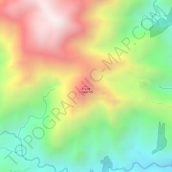 Mount Lingguhob topographic map, elevation, terrain