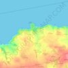 Keriolet topographic map, elevation, terrain