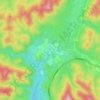 Les Esterets du Lac topographic map, elevation, terrain
