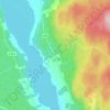 Backa topographic map, elevation, terrain