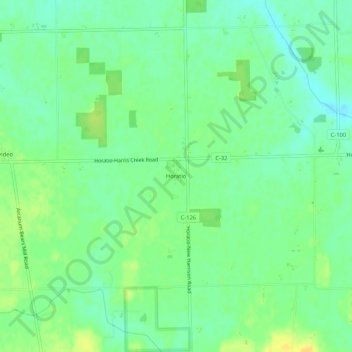 Horatio topographic map, elevation, terrain