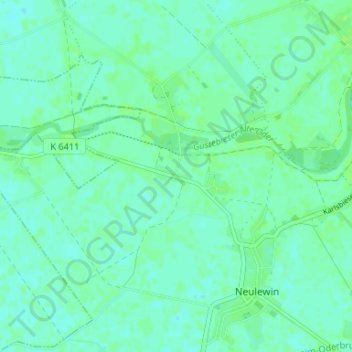 Kerstenbruch topographic map, elevation, terrain