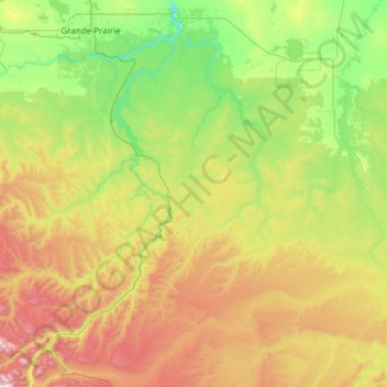 Greenview topographic map, elevation, terrain