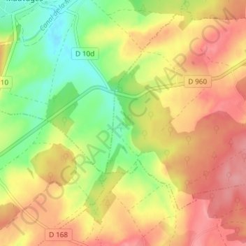 Fraicul topographic map, elevation, terrain