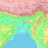 Bangladesh topographic map, elevation, terrain