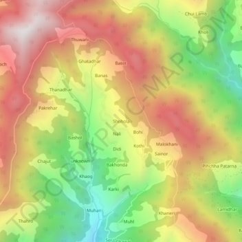 Shohola topographic map, elevation, terrain