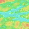 French River Provincial Park topographic map, elevation, terrain