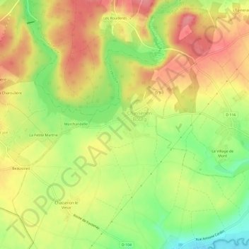 Le Petit Logis topographic map, elevation, terrain