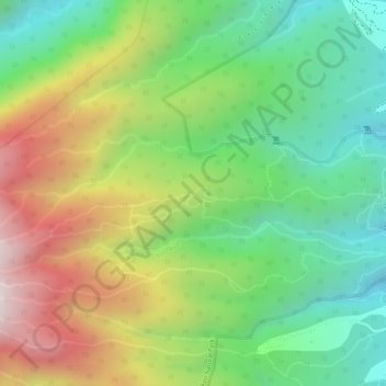 Battlefield topographic map, elevation, terrain