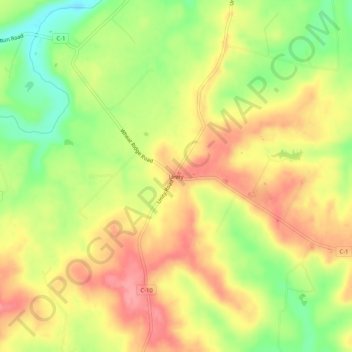 Unity topographic map, elevation, terrain