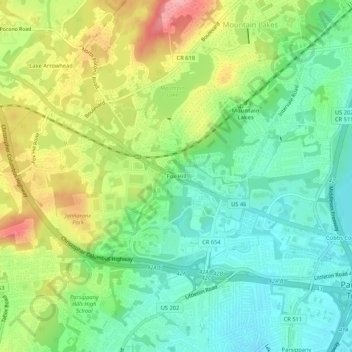 Fox Hill topographic map, elevation, terrain