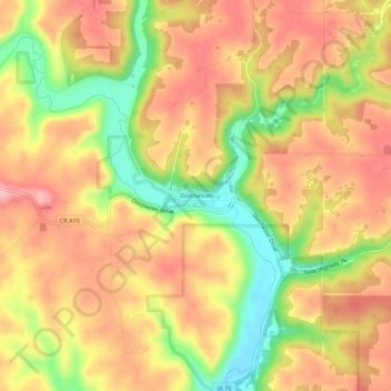 Dorchester topographic map, elevation, terrain