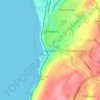 Harrington topographic map, elevation, terrain