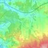 Farley Green topographic map, elevation, terrain