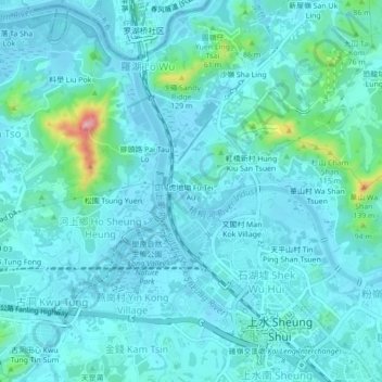 Fu Tei Au topographic map, elevation, terrain