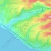 West Plateau topographic map, elevation, terrain
