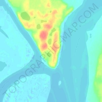 Tununuk topographic map, elevation, terrain