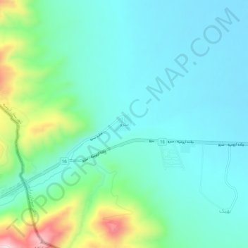 Serow topographic map, elevation, terrain