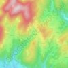 Kirchhausen topographic map, elevation, terrain