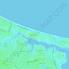 East Ocean View topographic map, elevation, terrain