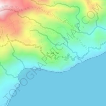 Nunkolo topographic map, elevation, terrain