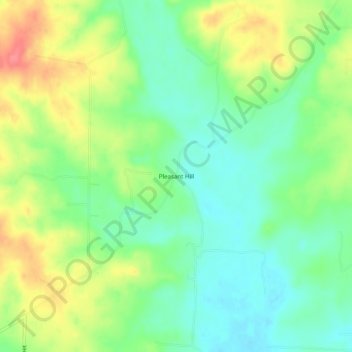 Pleasant Hill topographic map, elevation, terrain