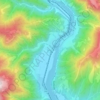 Balota topographic map, elevation, terrain
