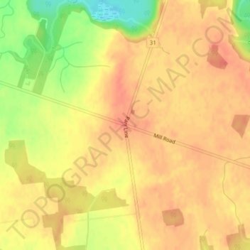 Varna topographic map, elevation, terrain