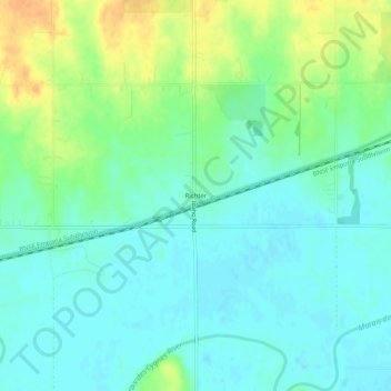 Richter topographic map, elevation, terrain
