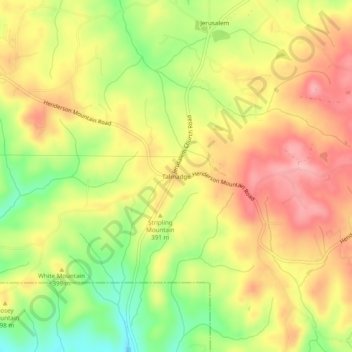 Talmadge topographic map, elevation, terrain