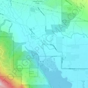 Eden topographic map, elevation, terrain