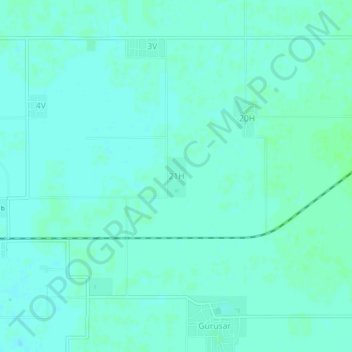 21H topographic map, elevation, terrain