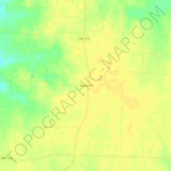 Ivanhoe topographic map, elevation, terrain